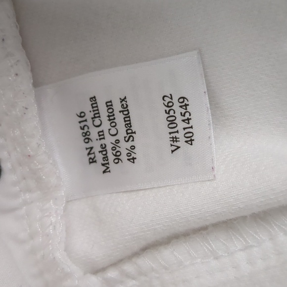 Coldwater Creek Knit Denim Jeans White P6 - Picture 9 of 11